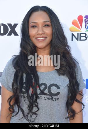 Candice Patton bei der 2018 Stand Up to Cancer (SU2C) Sendung, die am 7. September 2018 im Barker Hangar am Santa Monica Airport stattfand Stockfoto
