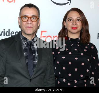 Fred Armisen & Maya Rudolph bei der Amazons 'Forever' Premiere im Whitby Theater am 10. September 2018. Stockfoto