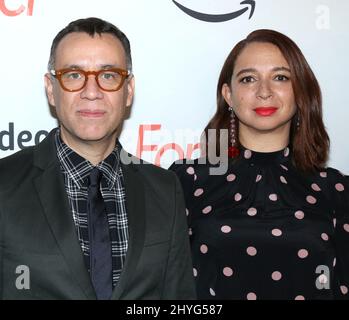 Fred Armisen & Maya Rudolph bei der Amazons 'Forever' Premiere im Whitby Theater am 10. September 2018. Stockfoto