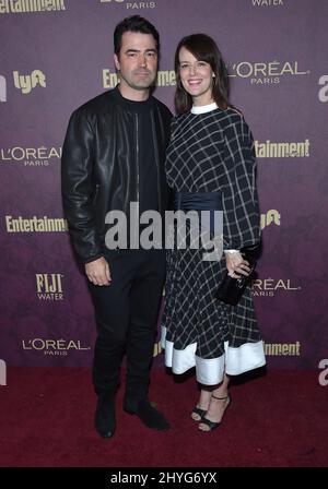 Ron Livingston und Rosemarie DeWitt nehmen am 15. September an der Entertainment Weekly Pre-Emmy Party 2018 im Sunset Tower Hotel Teil Stockfoto