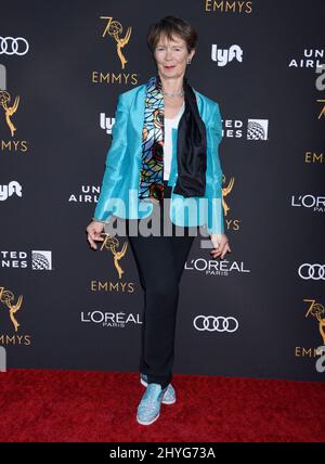 Celia Imrie besuchte den Empfang der Nominierten für den Interpreten der Fernsehakademie, der am 15. September 2018 im Wallis Annenberg Center for Performing Arts in Beverly Hills stattfand Stockfoto