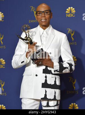 RuPaul bei den Primetime Emmy Awards 70. im Microsoft Theater L.A. Live am 17. September 2018 in Los Angeles, USA. Stockfoto