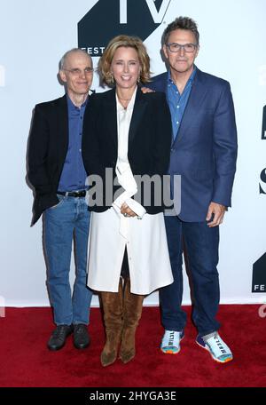 Zeljko Ivanek, Tim Daly und Tea Leoni bei der Tribeca TV Festival 20. Jubiläumsfeier der „Frau Sekretärin“ Stockfoto