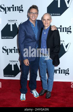 Tim Daly & Zeljko Ivanek bei der Tribeca TV Festival 20. Jubiläumsfeier der „Frau Sekretärin“ Stockfoto