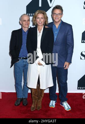 Zeljko Ivanek, Tim Daly und Tea Leoni bei der Tribeca TV Festival 20. Jubiläumsfeier der „Frau Sekretärin“ Stockfoto