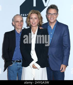 Zeljko Ivanek, Tim Daly und Tea Leoni bei der Tribeca TV Festival 20. Jubiläumsfeier der „Frau Sekretärin“ Stockfoto