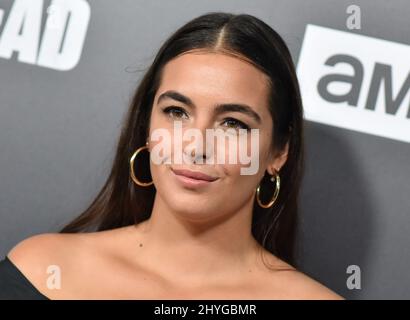 Alanna Masterson bei der Premiere der Saison 9 im DGA Theatre Complex Stockfoto