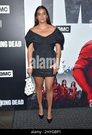 Alanna Masterson bei der Premiere der Saison 9 im DGA Theatre Complex Stockfoto