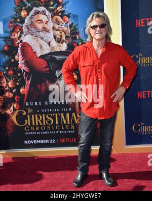 Kurt Russell bei der Weltpremiere der Weihnachtschroniken im Bruin Theater am 18. November 2018 in Westwood, Stockfoto