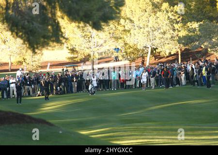 Phil Mickelson, Tiger Woods im „The Match“ von Capital One: Tiger Woods gegen Phil Mickelson auf dem Shadow Creek Golf Course in Las Vegas, USA. Stockfoto