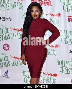 Ashanti bei der jährlichen Hollywood Christmas Parade 87. in Los Angeles Stockfoto