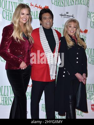 Nancy O'Dell, Eric Estrada, Laura McKenzie bei der jährlichen Hollywood Christmas Parade 87. in Los Angeles Stockfoto