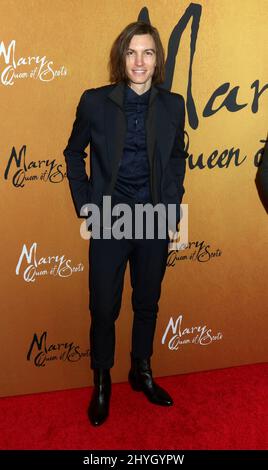 Ian Mellencamp nimmt an der New Yorker Premiere von „Mary Queen of Scots“ im Pariser Theater in New York Teil Stockfoto