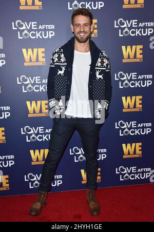 Nick Viall bei WE tv's Real Love: Relationship Reality TV's Past, Present & Future am 11. Dezember 2018 im Paley Center for Media in Beverly Hills, CA. Stockfoto