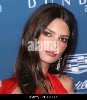 Emily Ratajkowski kommt zur jährlichen Black Tie Artistic Experience 'HEAVEN' von Art of Elysium 12., die am 5. Januar 2019 in Los Angeles an einem privaten Veranstaltungsort stattfand Stockfoto