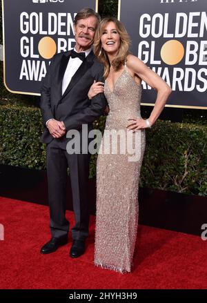 William H. Macy und Felicity Huffman bei den jährlichen Golden Globe Awards 76., die am 6. Januar 2019 im Beverly Hilton Hotel in Beverly Hills, CA, verliehen wurden. Stockfoto