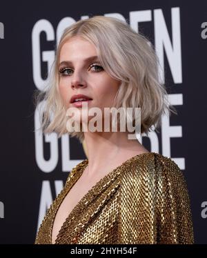 Lucy Boynton bei den jährlichen Golden Globe Awards 76., die am 6. Januar 2019 im Beverly Hilton Hotel in Beverly Hills, CA, verliehen wurden. Stockfoto