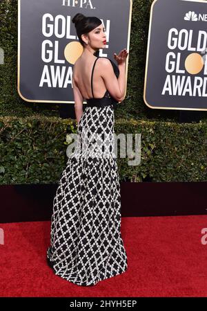 Sofia Carson nimmt an den jährlichen Golden Globe Awards 76. Teil, die am 6. Januar 2019 im Beverly Hilton Hotel in Beverly Hills, CA, verliehen wurden. Stockfoto