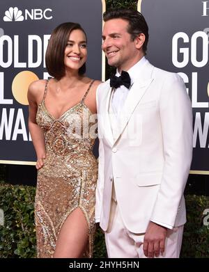 Bradley Cooper und Irina Shayk nehmen an den jährlichen Golden Globe Awards 76. Teil, die am 6. Januar 2019 im Beverly Hilton Hotel in Beverly Hills, CA, verliehen wurden. Stockfoto