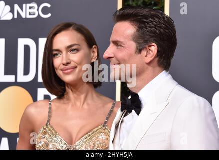 Bradley Cooper und Irina Shayk nehmen an den jährlichen Golden Globe Awards 76. Teil, die am 6. Januar 2019 im Beverly Hilton Hotel in Beverly Hills, CA, verliehen wurden. Stockfoto