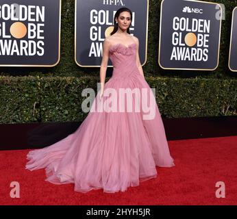 Emmy Rossum nahm an den jährlichen Golden Globe Awards 76. Teil, die am 6. Januar 2019 im Beverly Hilton Hotel in Beverly Hills, CA, verliehen wurden. Stockfoto