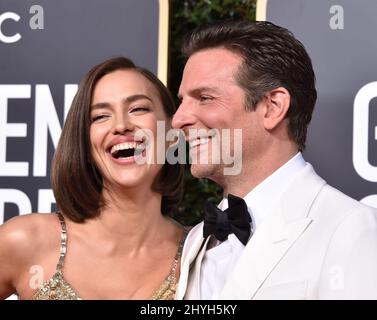 Bradley Cooper und Irina Shayk nehmen an den jährlichen Golden Globe Awards 76. Teil, die am 6. Januar 2019 im Beverly Hilton Hotel in Beverly Hills, CA, verliehen wurden. Stockfoto