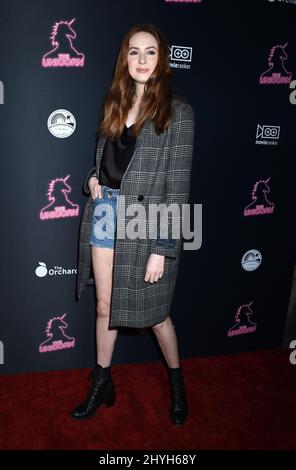 Karen Gillan bei der Einhorn-Premiere in Los Angeles Stockfoto