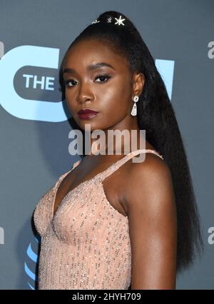 Kiki LAyne bei den Annual Critics' Choice Awards 24., die am 13. Januar 2019 in Santa Monica, USA, bei Barker Hanger verliehen wurden. Stockfoto