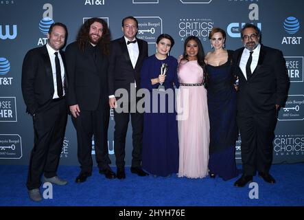 Marina De Tavira, Yalitza Aparicio beim Pressroom der Annual Critics' Choice Awards 24., der am 13. Januar 2019 in Santa Monica, CA, im Barker Hanger stattfand. Stockfoto