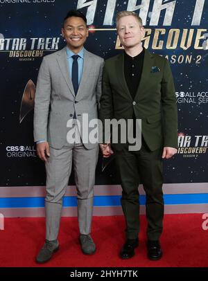 Teilnahme an der Premiere von Star Trek: Discovery in New York in der Saison 2 Stockfoto