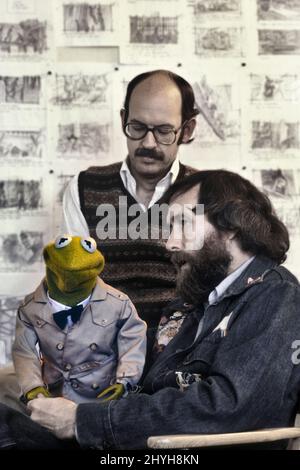 Jim Henson Frank Oz und Kermit 1981 Stockfoto