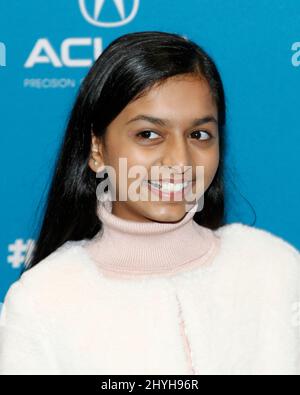 Jia Patel bei der Premiere von „Late Night“ während des Sundance Film Festivals 2019, das am 26. Januar 2019 im Eccles Theatre in Park City stattfand. Stockfoto