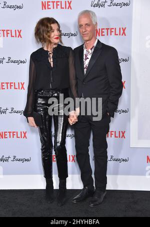 Rene Russo und Dan Gilroy bei der Netflix-Premiere von „Velvet Buzzsaw“ im Egyptian Theatre Stockfoto