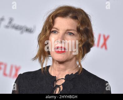 Rene Russo bei der Netflix-Premiere von „Velvet Buzzsaw“ im Egyptian Theatre Stockfoto