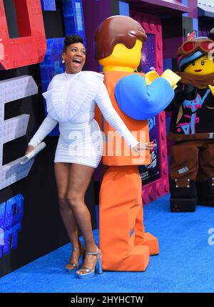 Tiffany Haddish bei der Weltpremiere „The LEGO Movie 2: The Second Part“ im Village Theatre Stockfoto