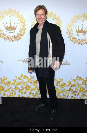 Jack Wagner bei der Ankunft im Hallmark Channel und beim Hallmark Movies & Mysteries Winter 2019 TCA Event im Tournament House Stockfoto