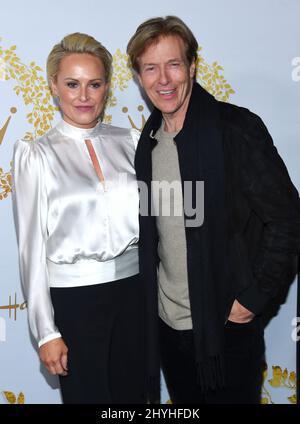 Josie Bissett und Jack Wagner kommen am 09. Februar 2019 in Pasadena, CA, zum Hallmark Channel und zu Hallmark Movies & Mysteries Winter 2019 TCA Event im Tournament House. Stockfoto