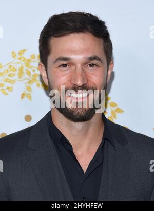 Jack Turner bei der Ankunft im Hallmark Channel und beim Hallmark Movies & Mysteries Winter 2019 TCA Event im Tournament House Stockfoto