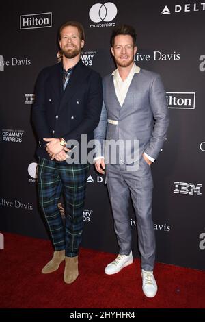 Florida Georgia Line, Brian Kelley und Tyler Hubbard nahmen an der Recording Academy und Clive Davis' Pre-GRAMMY Gala 2019 im Beverly Hilton Hotel in Beverly Hills, Kalifornien, Teil Stockfoto