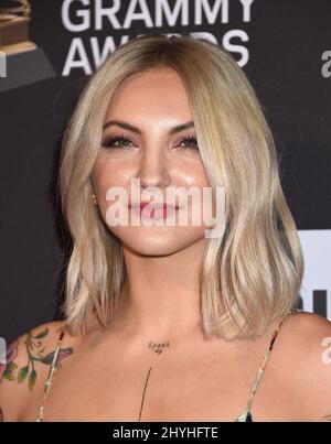 Julia Michaels besuchte die Recording Academy und Clive Davis' Pre-GRAMMY Gala 2019 im Beverly Hilton Hotel in Beverly Hills, Kalifornien Stockfoto