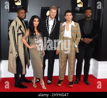 Pentatonix bei den Annual Grammy Awards 61., die am 10. Februar 2019 im Staples Center in Los Angeles, CA, verliehen wurden. Stockfoto