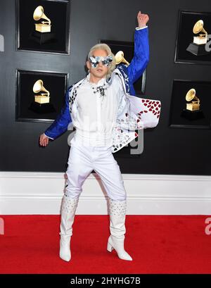 Ricky Rebel bei den jährlichen Grammy Awards 61., die am 10. Februar 2019 im Staples Center in Los Angeles, CA, verliehen wurden. Stockfoto