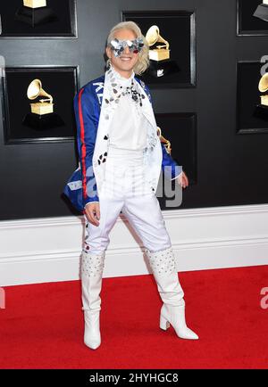 Ricky Rebel bei den jährlichen Grammy Awards 61., die am 10. Februar 2019 im Staples Center in Los Angeles, CA, verliehen wurden. Stockfoto