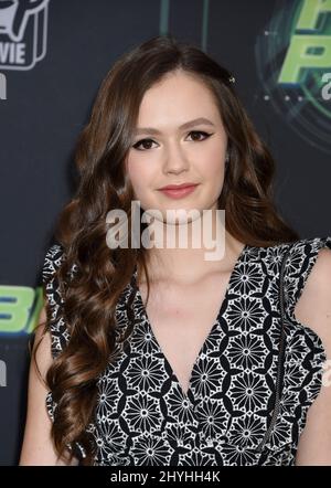 Olivia Sanabia bei der Premiere von „Kim Possible“ von Disney Channel in der Television Academy Stockfoto