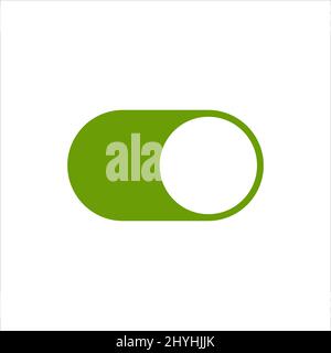 Umschalten Schalter Vektor-Symbol, ein-und aus-Position einfache Symbole, moderne minimal flachen Design-Stil Stock Vektor