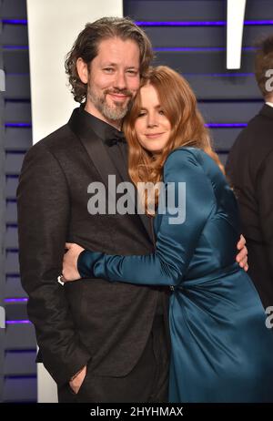Amy Adams und Darren Le Gallo nahmen an der Vanity Fair Oscar Party 2019 Teil, die im Wallis Annenberg Center for the Performing Arts in Beverly Hills, CA, stattfand Stockfoto