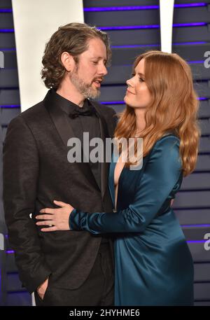 Amy Adams und Darren Le Gallo nahmen an der Vanity Fair Oscar Party 2019 Teil, die im Wallis Annenberg Center for the Performing Arts in Beverly Hills, CA, stattfand Stockfoto