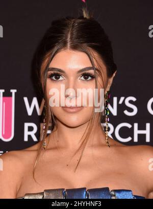 Olivia Jade Giannulli kommt bei der Gala „ein unvergesslicher Abendzuschuss“ des Women's Cancer Research Fund an, die am 28. Februar 2019 im Beverly Wilshire Hotel in Beverly Hills, CA, stattfand. Stockfoto