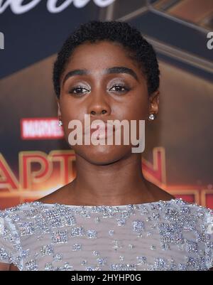 Lashana Lynch bei der Weltpremiere von „Captain Marvel“, die am 4. März 2019 im El Capitan Theatre in Hollywood, CA, stattfand. Stockfoto