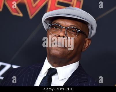 Samuel L. Jackson bei der Weltpremiere von „Captain Marvel“, die am 4. März 2019 im El Capitan Theatre in Hollywood, CA, stattfand. Stockfoto